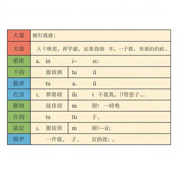 Visual diagram showing basic Chinese sentence structure with Subject-Time-Place-Verb-Object pattern using colored blocks