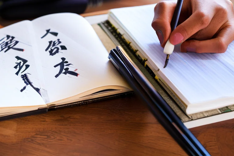 Confucius teaching disciples in classical Chinese setting
